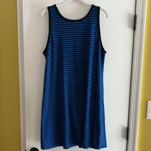 Old Navy Blue and Black Striped tank swing Dress